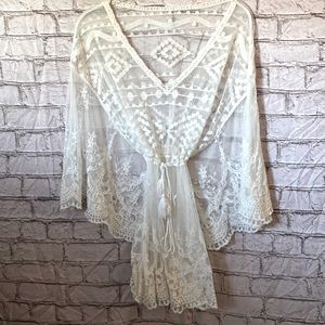 Sheer empire waist Top